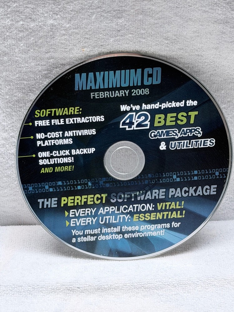 Maximum Febuary 2008 Anti-Spyware Disc Only Used Condition CD