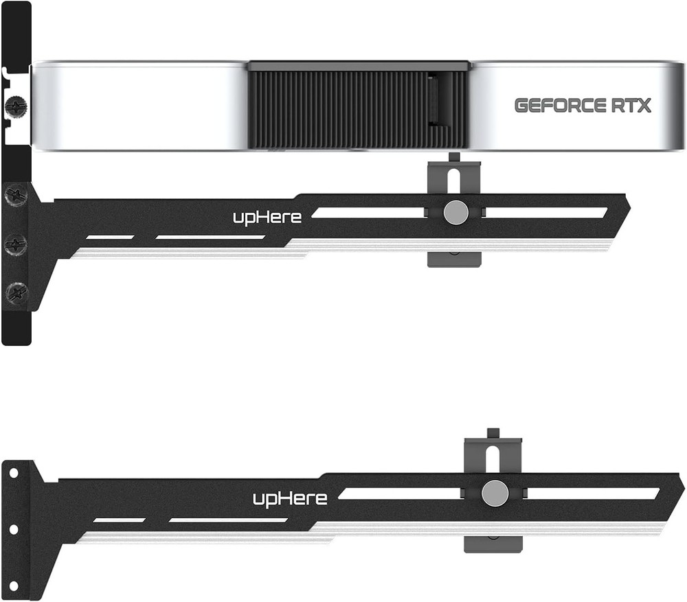 Essential GPU Brace Support for Desktop - Black&White Adjustable Holder, G27654
