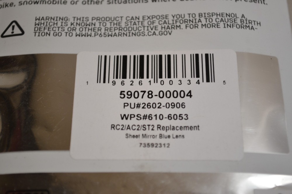 100% Generation 2 Replacement Lens Regular 59078-00004 BLUE RC2/AC2/ST2 replace