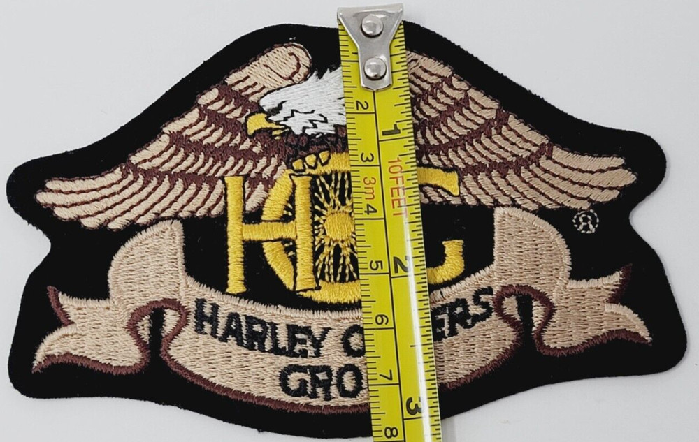 HOG Motorcycle Patch Harley Owners Group Harley Davidson Eagle Embroidered Logo