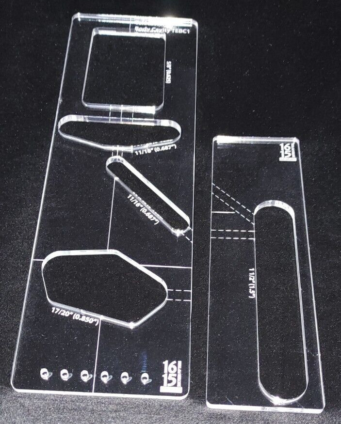 Acrylic Telecaster Routing Template - 1615 Designs