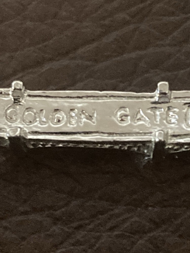 Sterling Golden Gate Bridge charm
