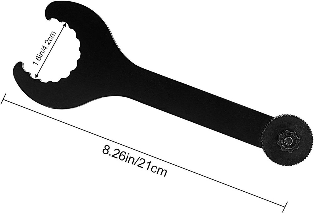 Black Bottom Bracket Wrench Compatible with Hollowtech II - Mechanical Operation