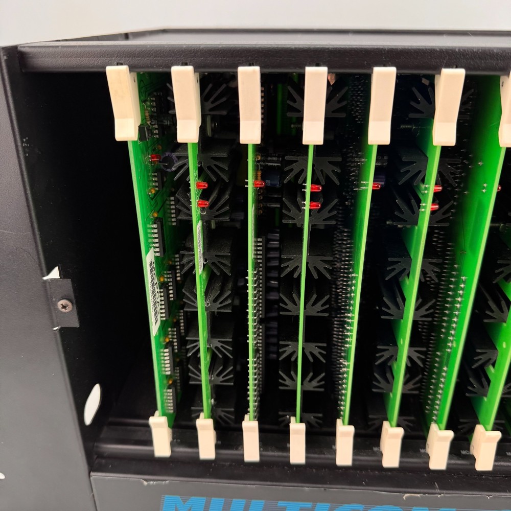 Bogen Multicom 2000 Controller Chassis + 11 Cards (MCPCA2, MCACB, MCSC, MCRMF)