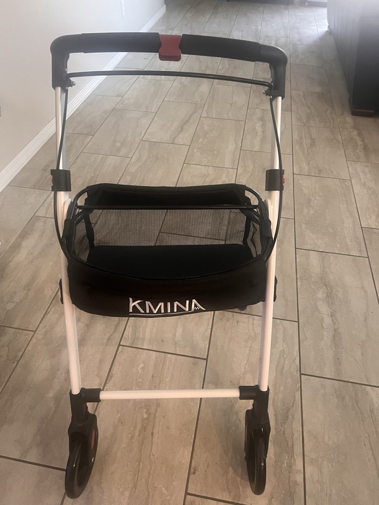 KMINA PRO - Lightweight Rollator Walker - Black