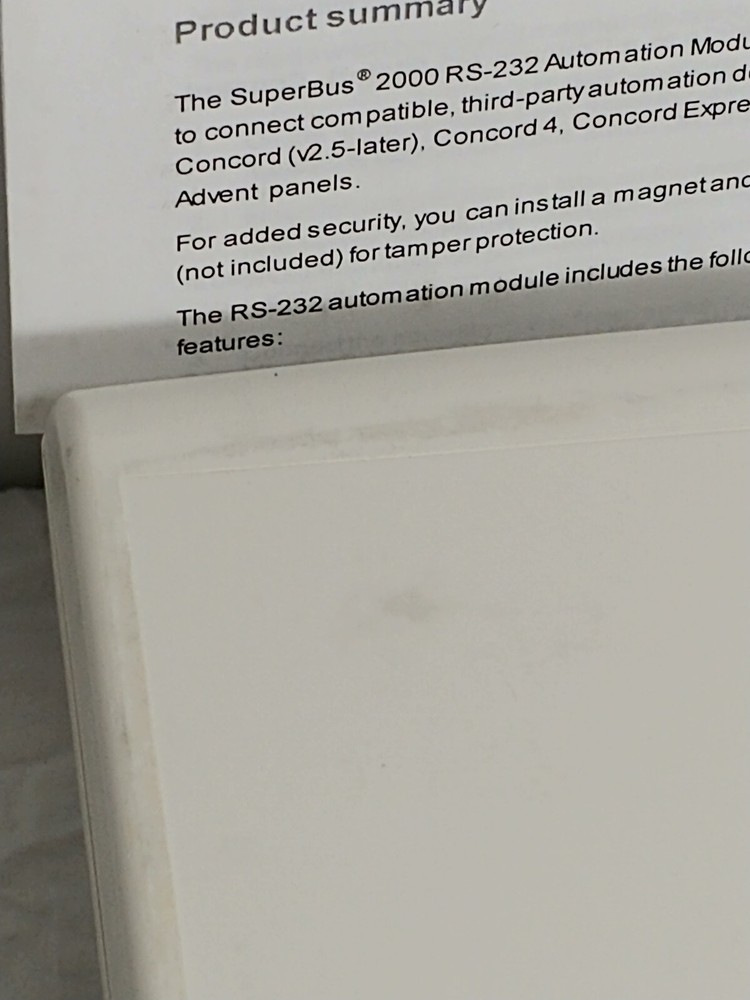 Interlogix 60-783-02 Accessory SB2000 Automation Module RS232