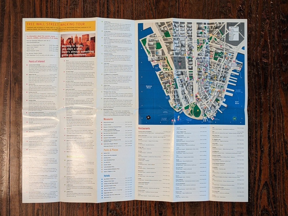 Downtown New York Map, 2/2002