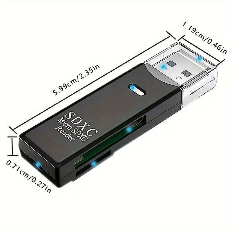 USB 3.0 SD Card Reader for PC Micro SD Card to USB Adapter Card Reader for Cam