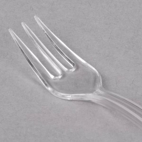 Fineline Settings 6500-CL, 4-Inch Clear Plastic Tiny Tines, 960/CS