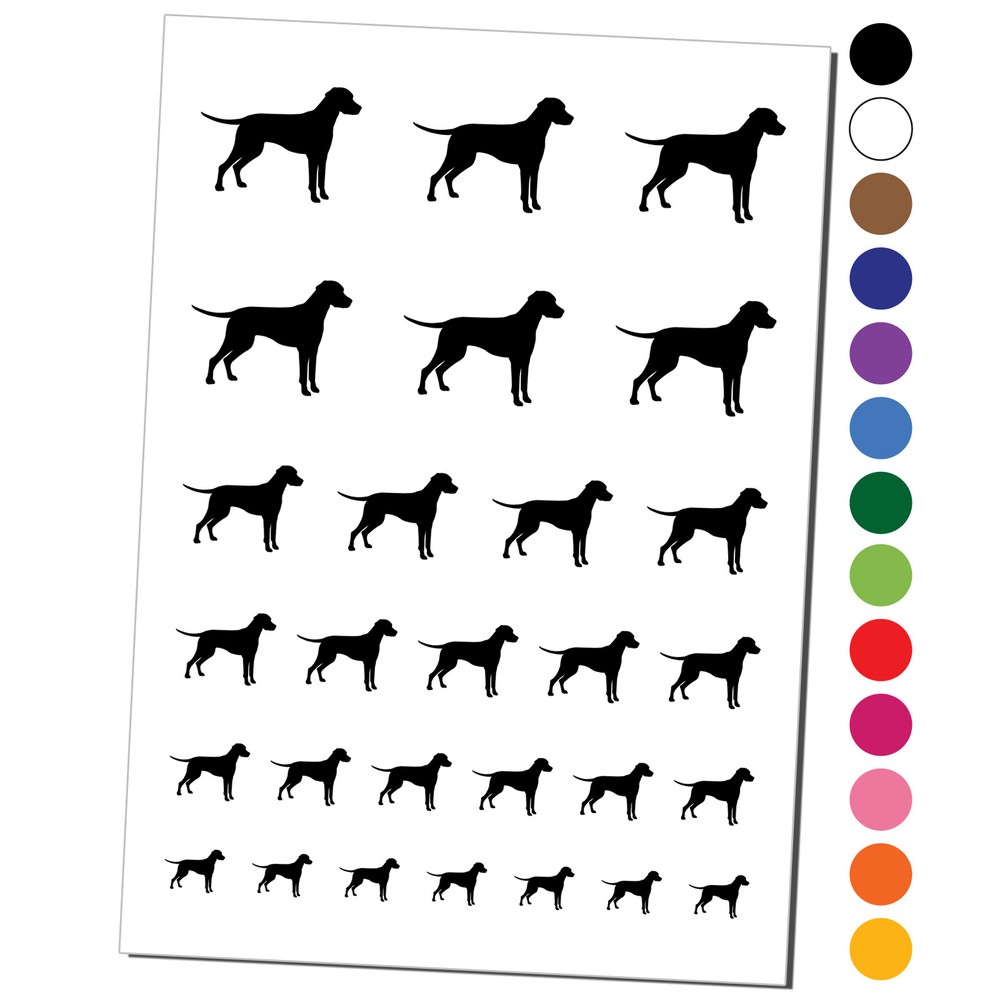 Dalmatian Dog Solid Temporary Tattoo Water Resistant Set