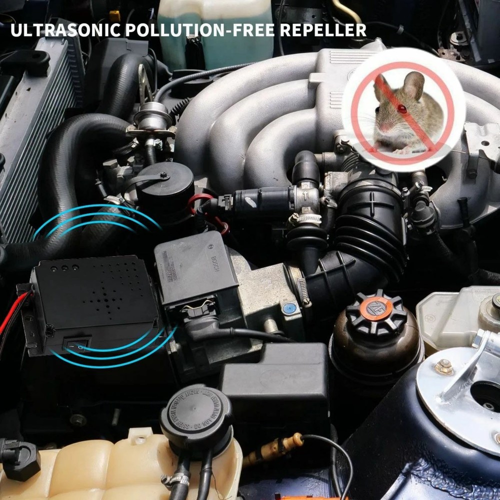 Efficient Ultrasonic Pest Control Device for Car Vehicle with 12V Connection