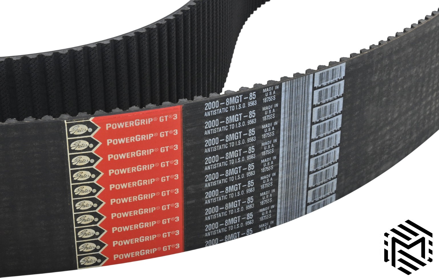 Gates PowerGrip GT3 2000-8MGT-85 Timing Belt - 85mm Wide - 8mm Pitch - New