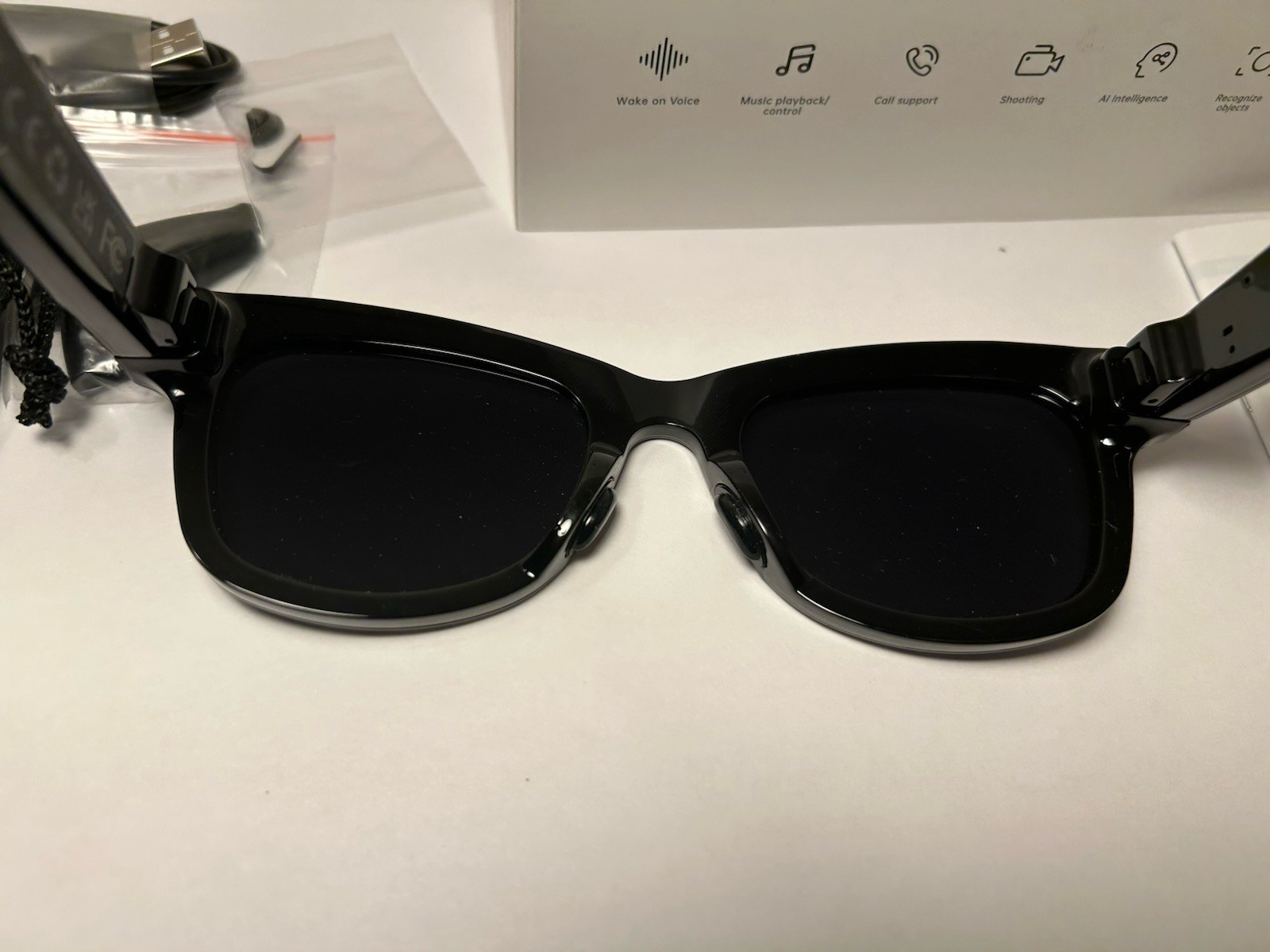 M01 Pro Smart AI Smart SunGlasses 5MP Camera WiFi Bluetooth