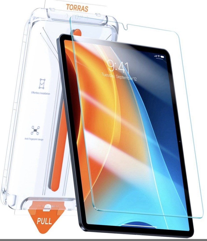 TORRAS iPad mini 7/6 Screen Protector: 9H+ Mil-Grade, One-Pull Install, HD Clari
