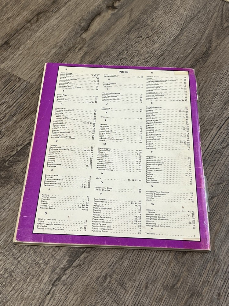TSR Star Frontiers Alpha Dawn Expanded Game Rules Book Only 1983