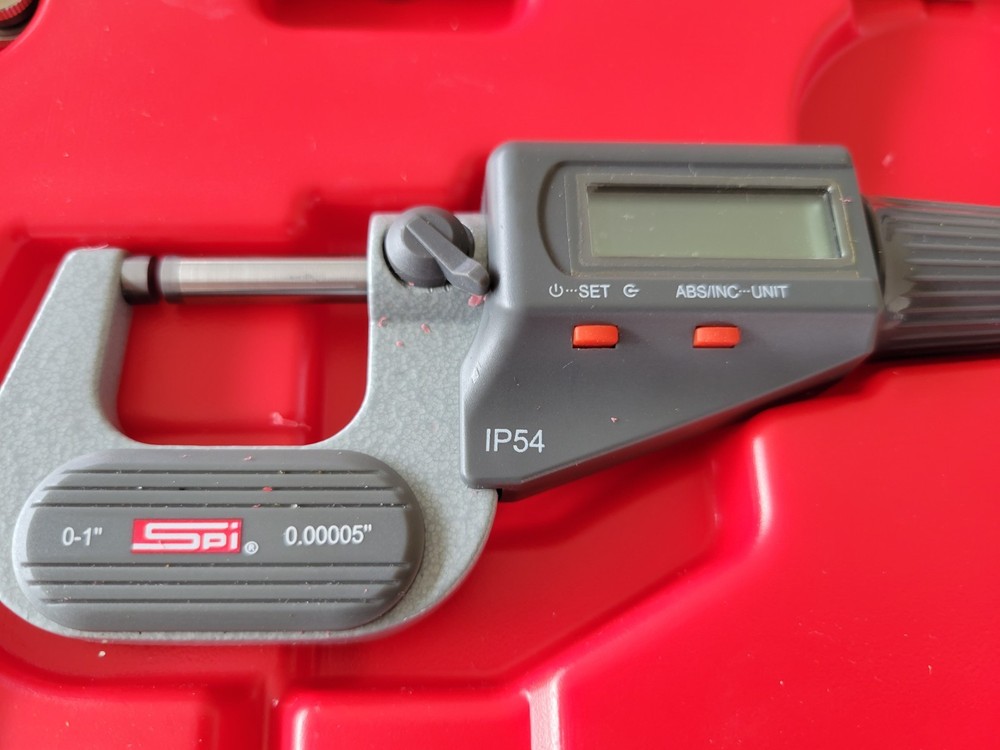 SPI MICROMETER & CALIPER SET W/ (2) ELECTRONIC INDICATORS