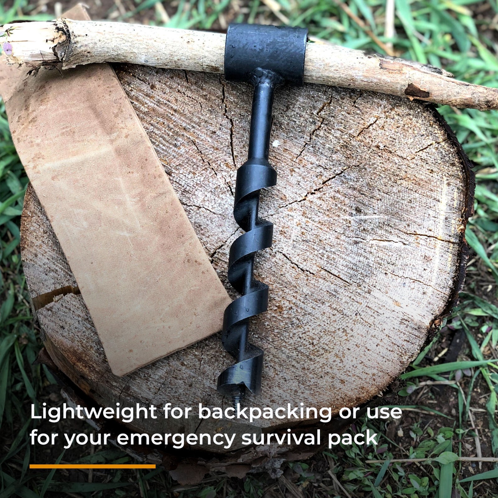 1 Inch Bushcraft Survival Scotch Eye Auger Manual Drill Bit and Hand Wood Auger