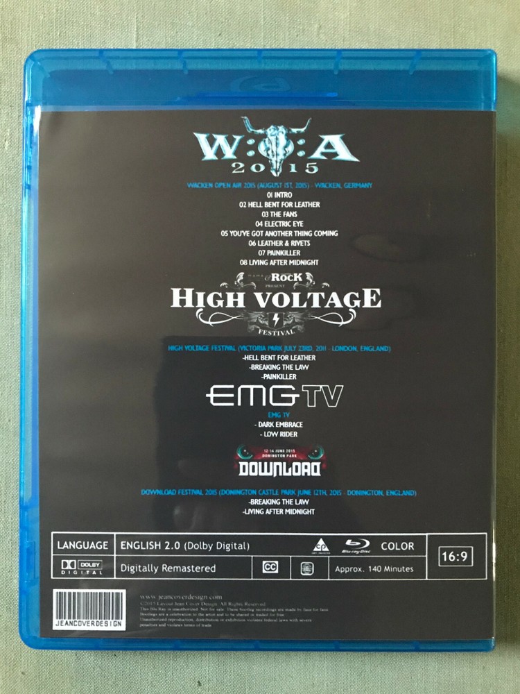 Judas Priest - Live at Wacken 2015 Blu-ray