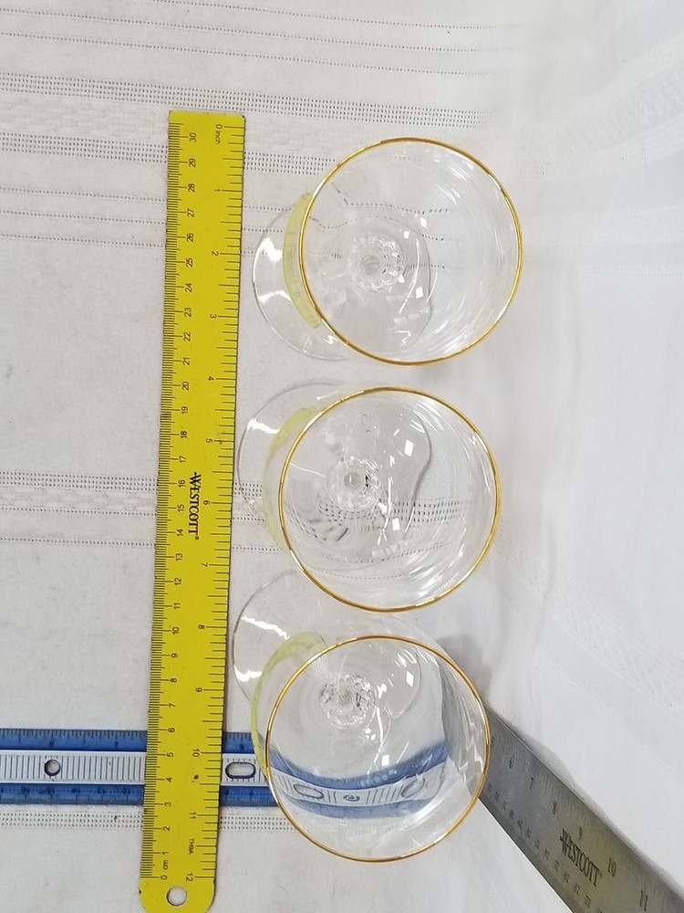 3 Lenox Liberty Wine Glasses