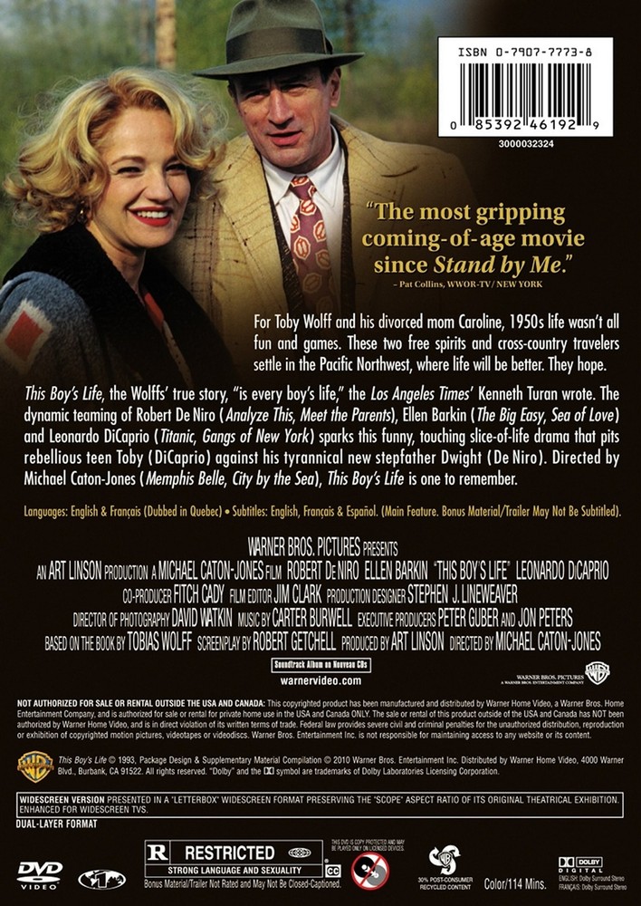 This Boy's Life DVD Robert De Niro NEW