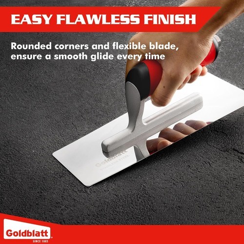 Goldblatt 3 Pieces Venetian Plaster Finishing Trowel Set with Soft Grip Handle