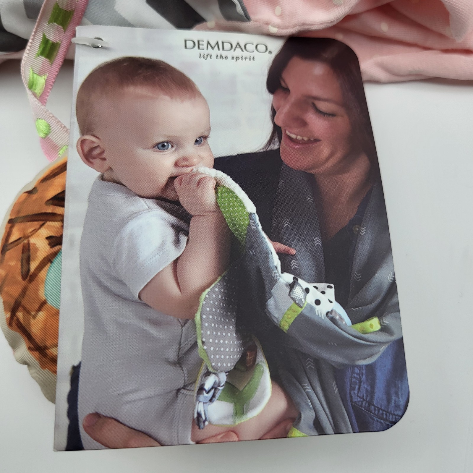 Demdaco Activity Mommy & Me Scarf Soft Pink Baby Toys Bonding Time Toddler