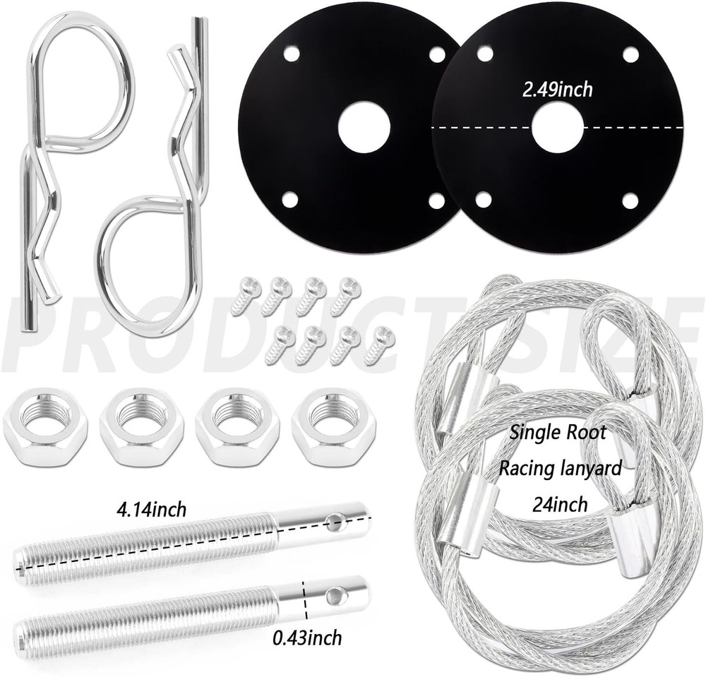 Stainless Steel Hood Pin Lock Kit