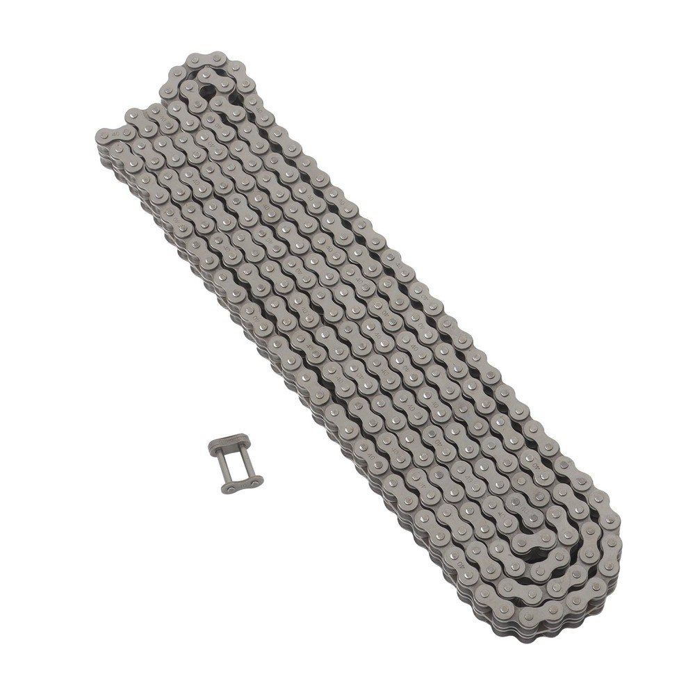 #40-2 Duplex Roller Chain 10 Ft Double Strand with 2 Connecting Links