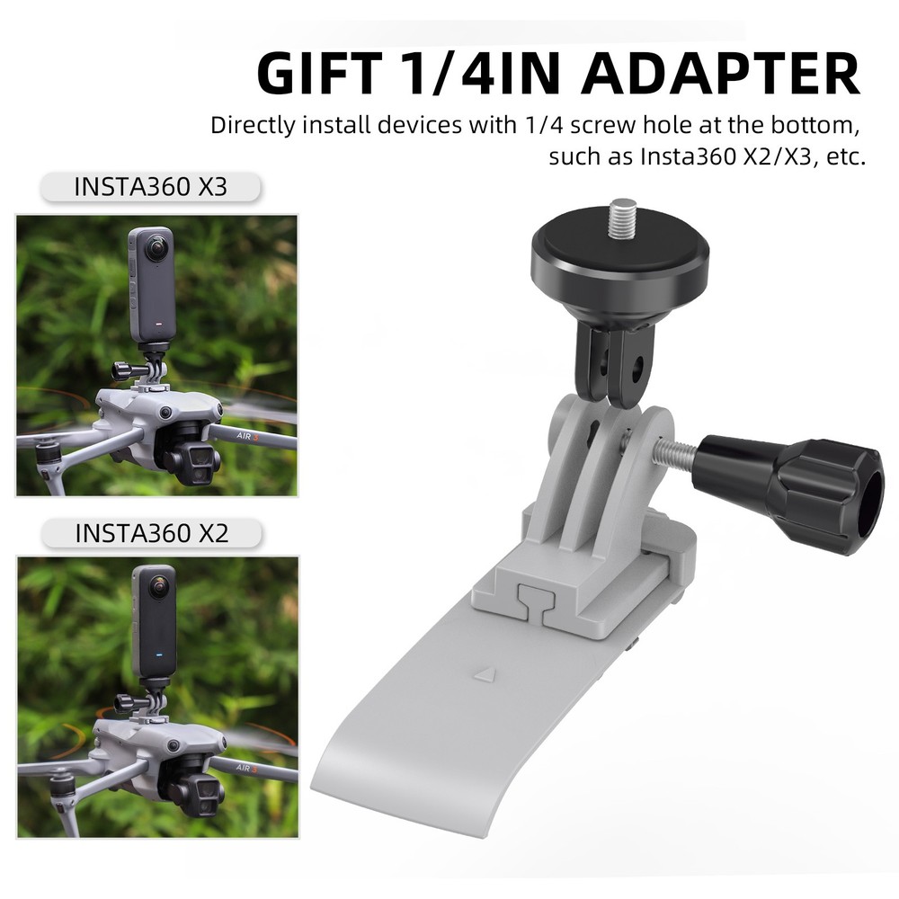 For DJI Air 3 Drone Accessories Action Camera Adapter Mount Connection Bracket