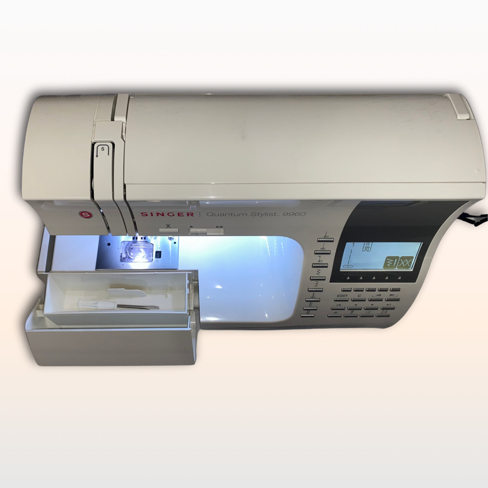 SINGER® Quantum Stylist 9960 Sewing Machine with Extension Table & BUNDLE