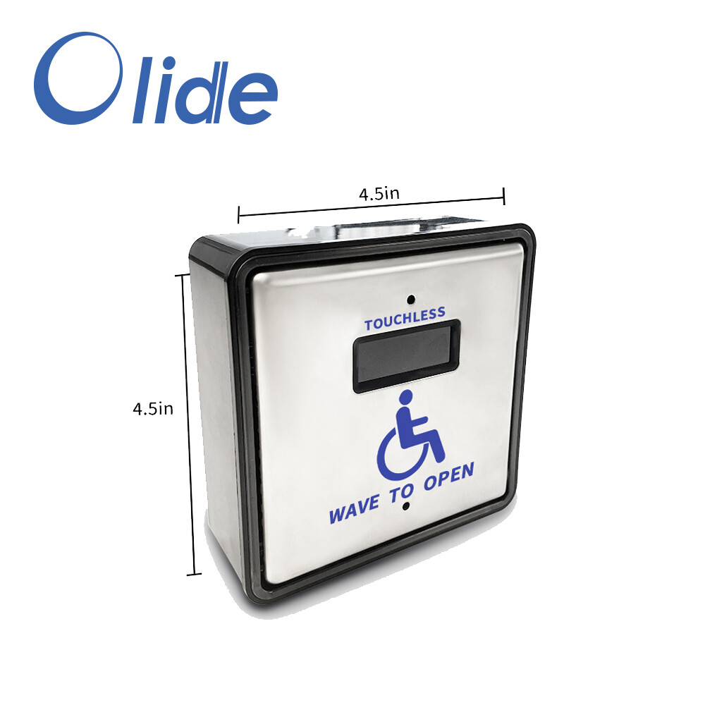 Olide Touchless Hand Sensor Switch Wave to Open Door Work with Automatic Door