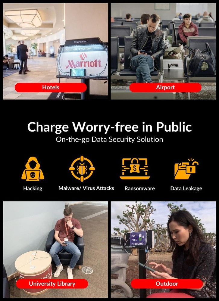 Afterplug USB-C to USB-C Data Blocker (2-Pack) | Anti-Hacking & Juice-Jacking...