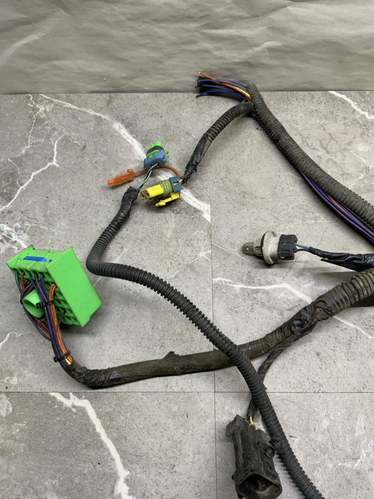 99-02 Chevy Silverado Front Headlight Wiring Harness OEM Cut Pigtails Repair