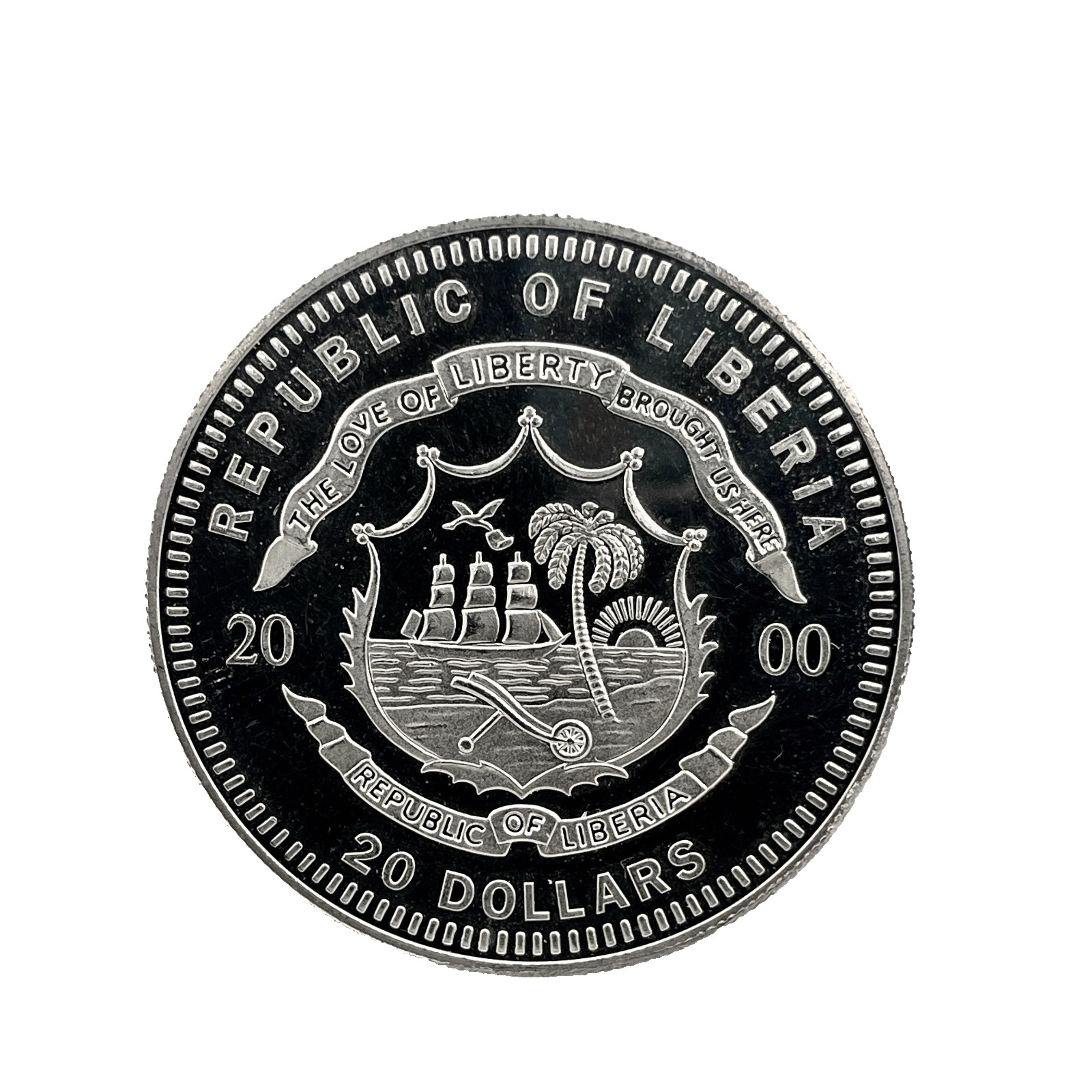 2000 LIBERIA $20 Dollars WWII: VICTORY OVER JAPAN 1945 .999 Silver Proof Coin