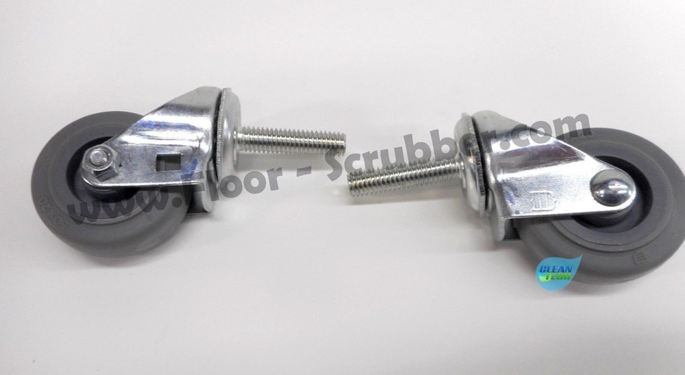 (2) Swivel Caster Assembly, Squeegee Caster Wheel 1006343