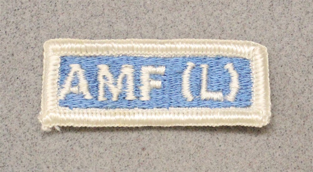 Army patch 5525: AMF (L) tab - ACE Mobile Force, Land