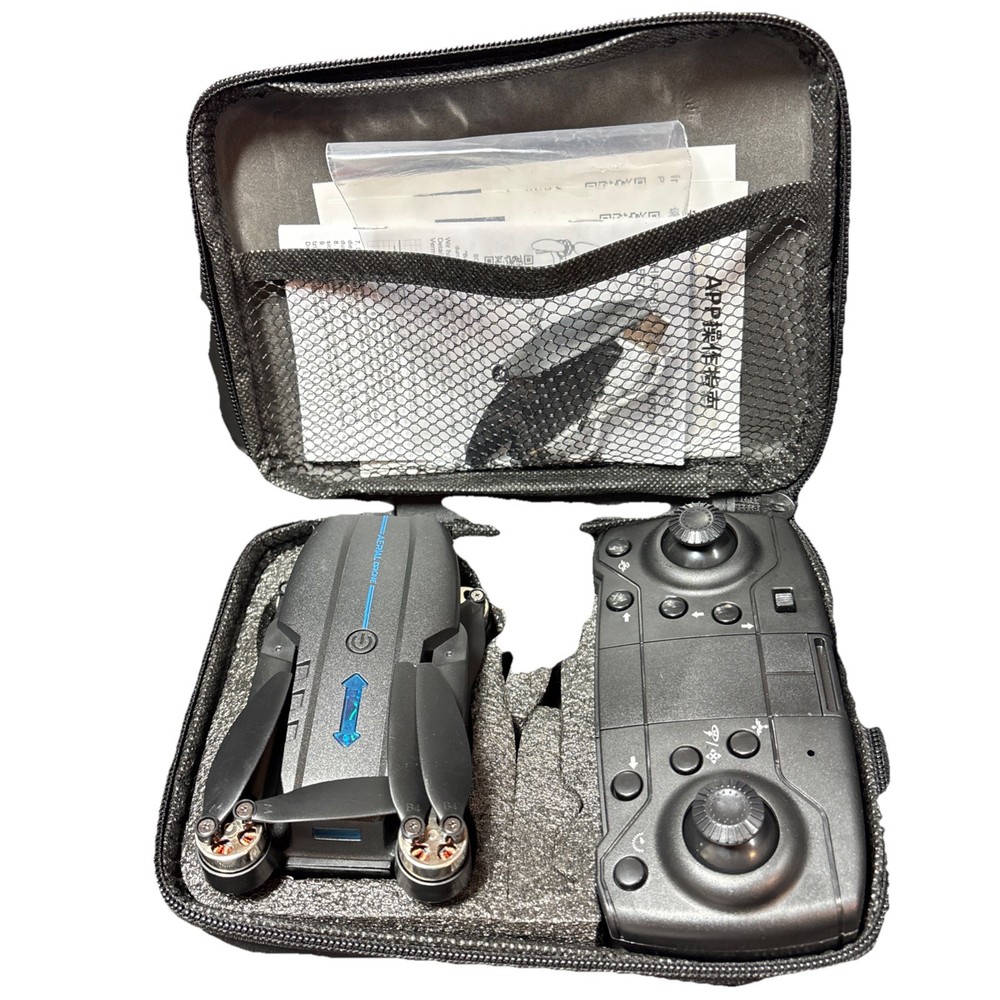 E99 MAX Foldable Dual-Camera Drone w Carrying Case