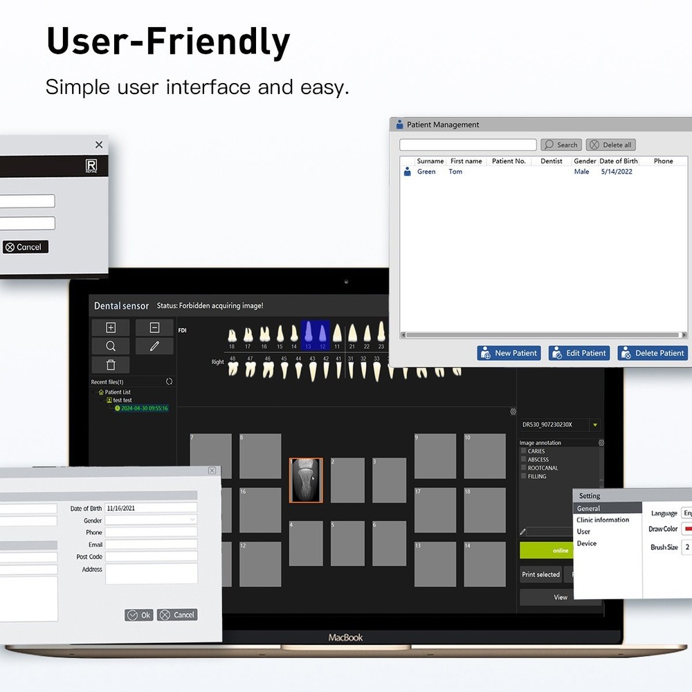 Portable Dental Unit Ray Mobile Digital Machine no Shield / Sensor Size1/2
