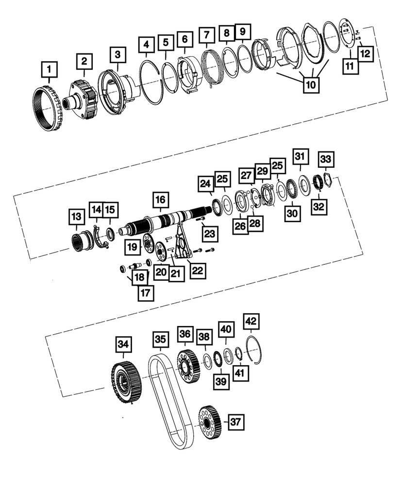 Genuine Mopar Transfer Case Chain 68089737AA