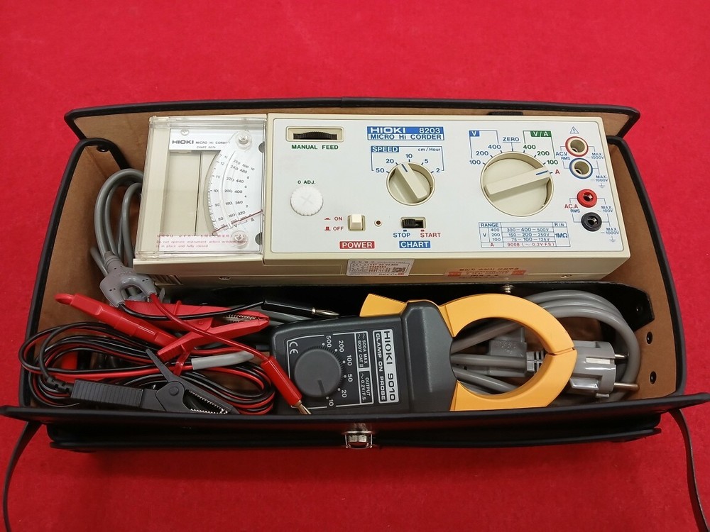 HIOKI 8203 Micro Hi Corder W/ PROBE VOLTAGE CURRENT DATA ACQUISITION