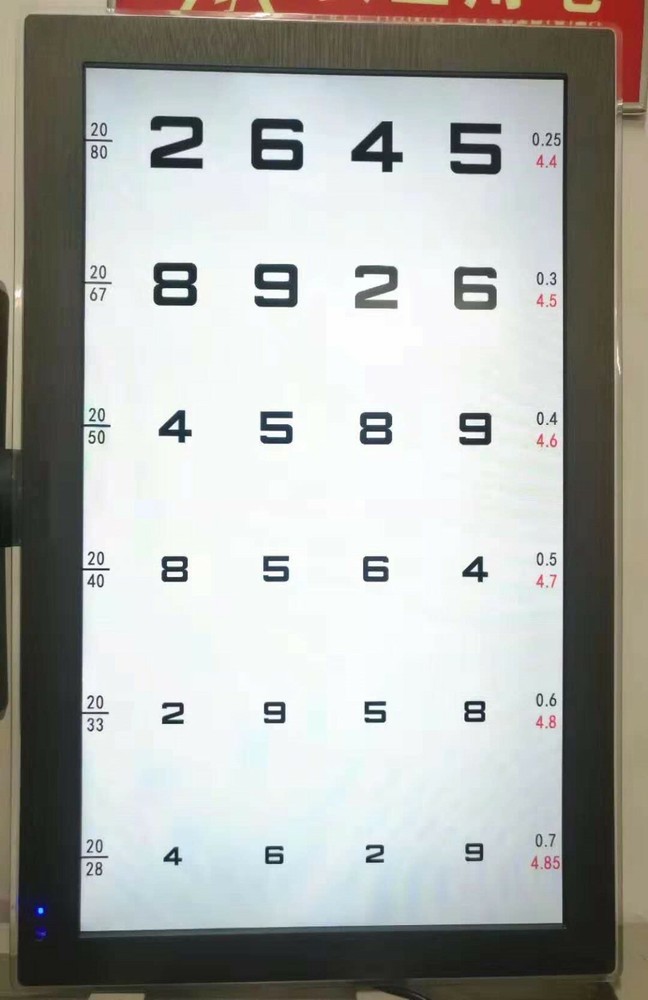 Multi-function 23" LED Display MICRO Chart Projector Eye Chart Optometry