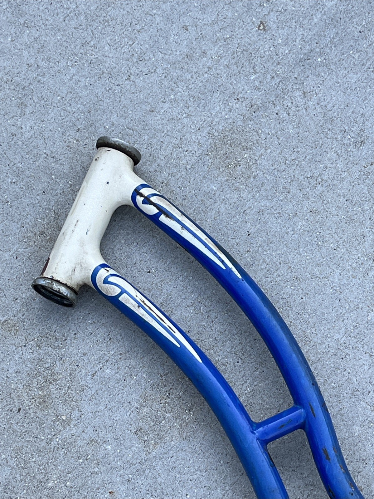 Vintage late 40s / 50s Blue Schwinn Ladies Chicago Built Frame Good Shape 18"