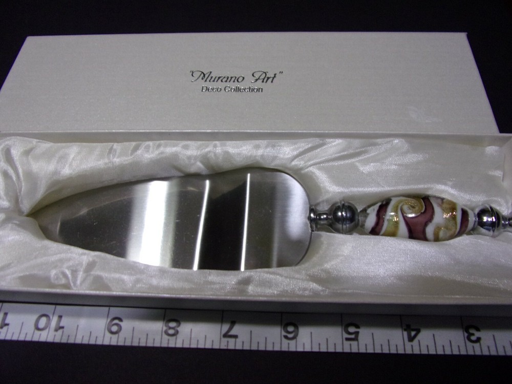 Murano Art Deco Collection Special Occasions-Wedding-Party Cake Server