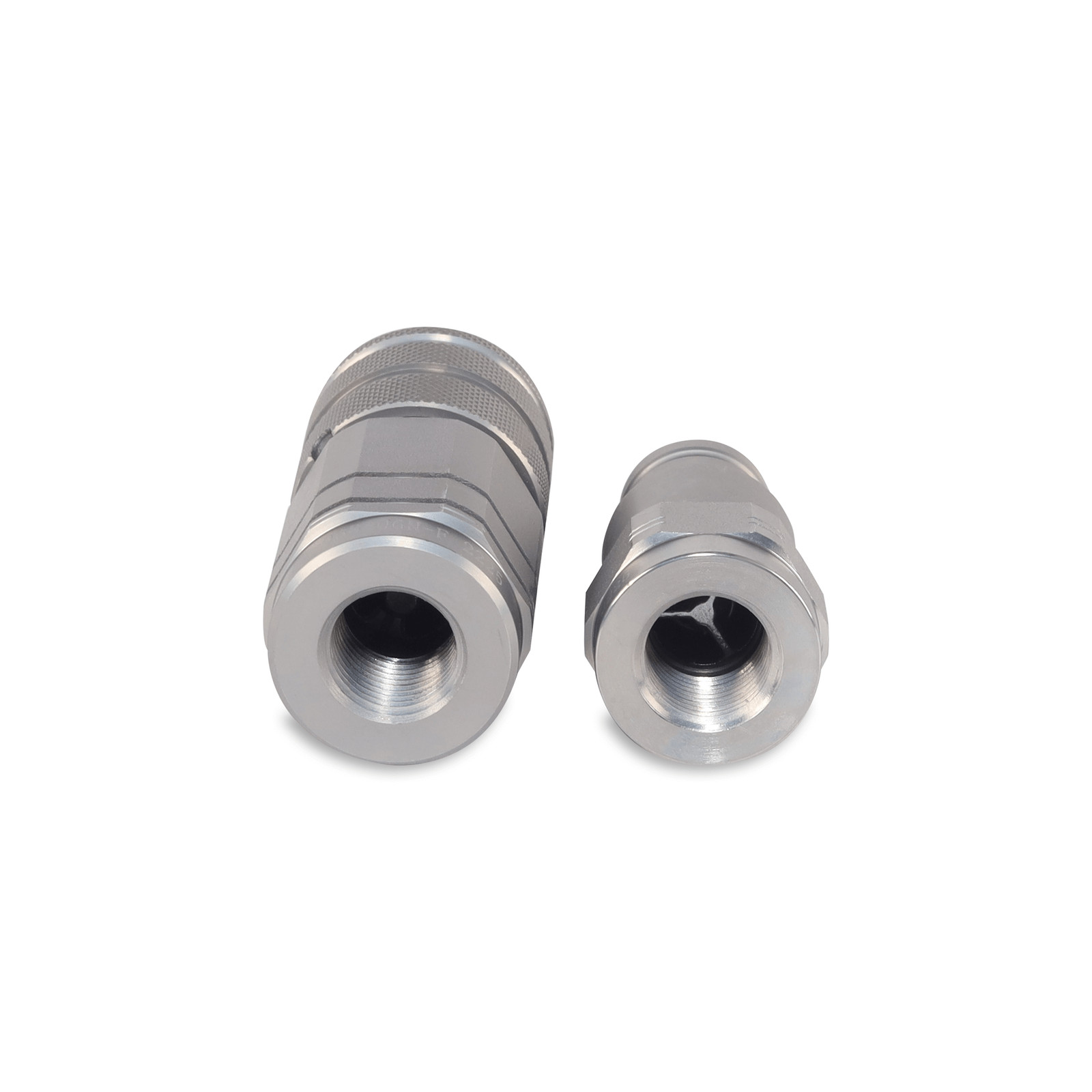 3/8″ Flat Face Hydraulic Quick Couplers Set - 3/8″ NPT Thread