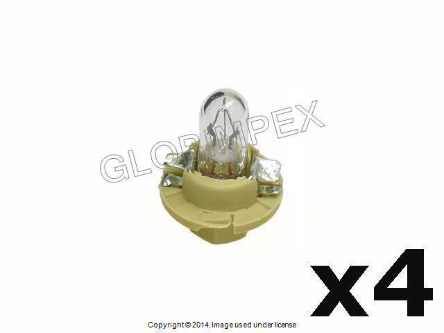 BMW E34 E36 E39 Bulb (12V - 1.5W) Dashboard Instruments w/Beige Socket Base OEM