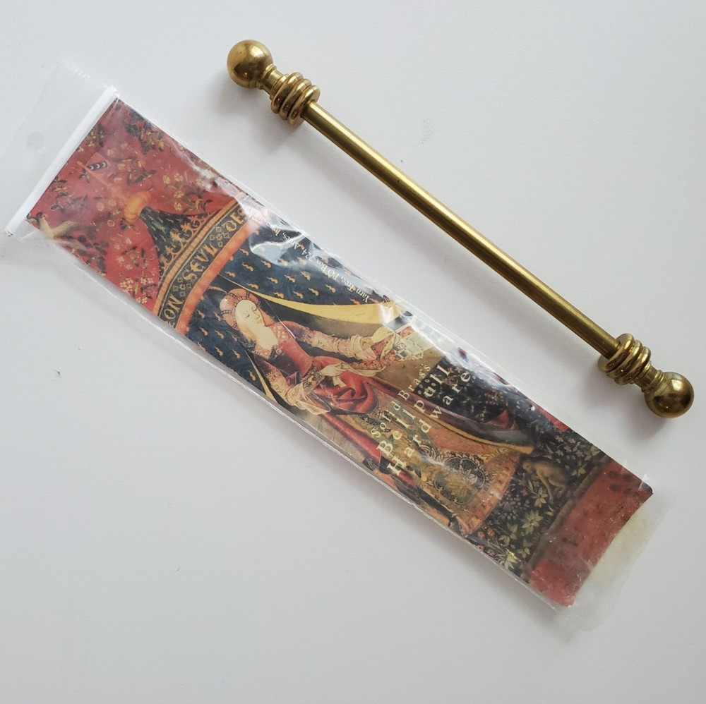 Solid Brass Bellpull Hardware from Yarn Tree Item 3551 4.5" Vintage