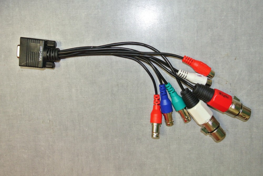 ViewCast Osprey Component Video Breakout Cable for 260e