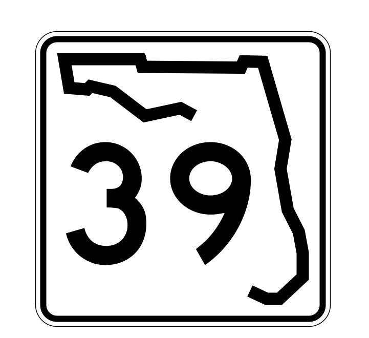 Florida State Road 39 Sticker Decal