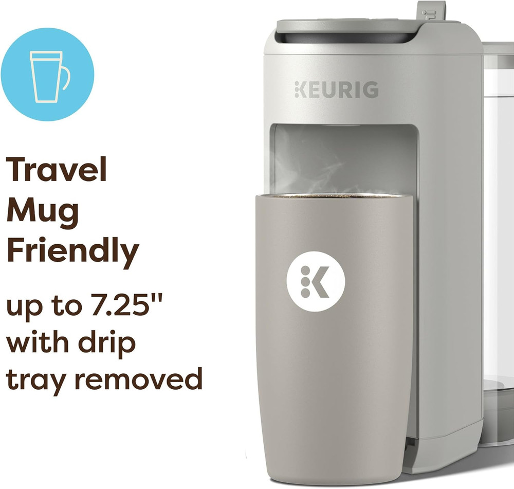K-Mini Mate plus Single-Serve K-Cup Pod Coffee Maker, Compact, 3 Cup Sizes, Brew