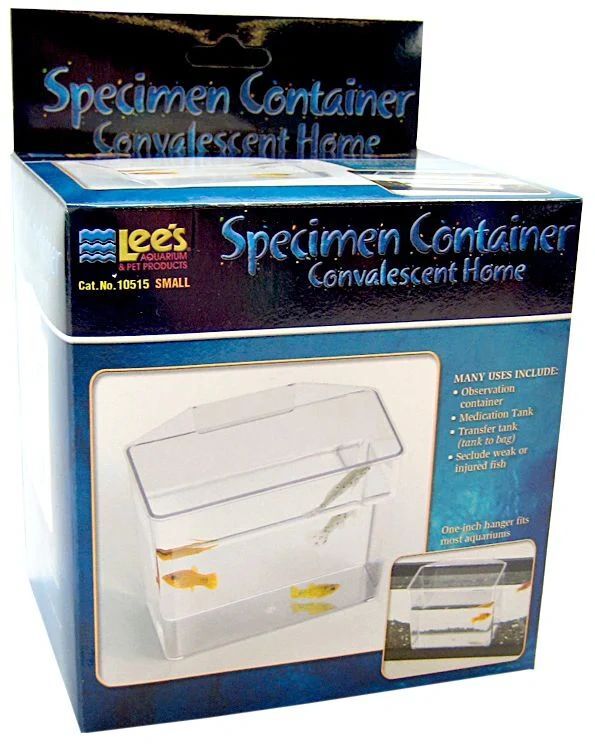 Lees Specimen Container- holding tank, observation , weak fish